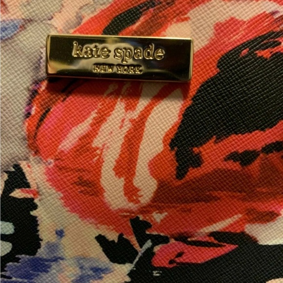 Watercolor Look Kate Spade Laurel Multicolor Floral Satchel - Picture 9 of 12
